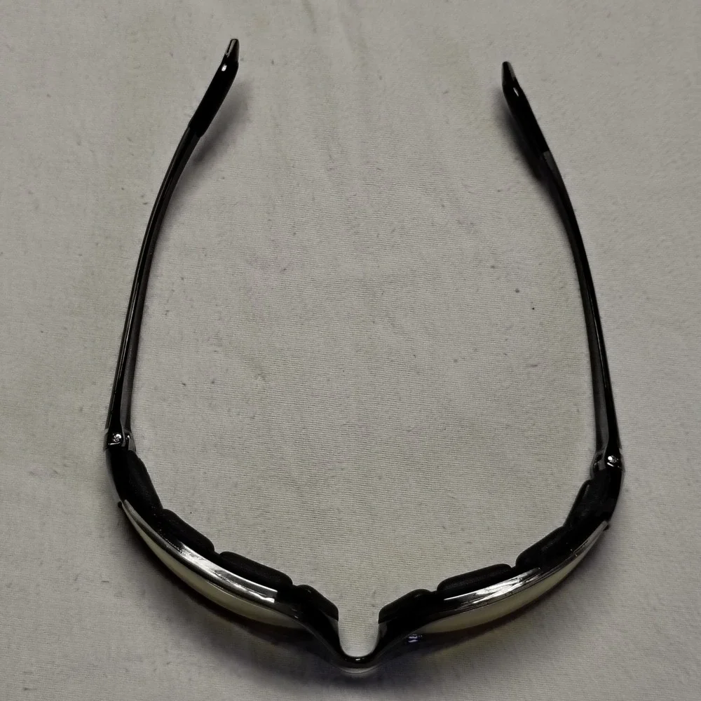 Bell Spark Sunglasses Black Yellow Tinted Padded Cycling Moto Nighttime